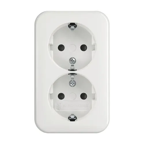 Busch-Jaeger prise double SCHUKO 202 EAPB/11W