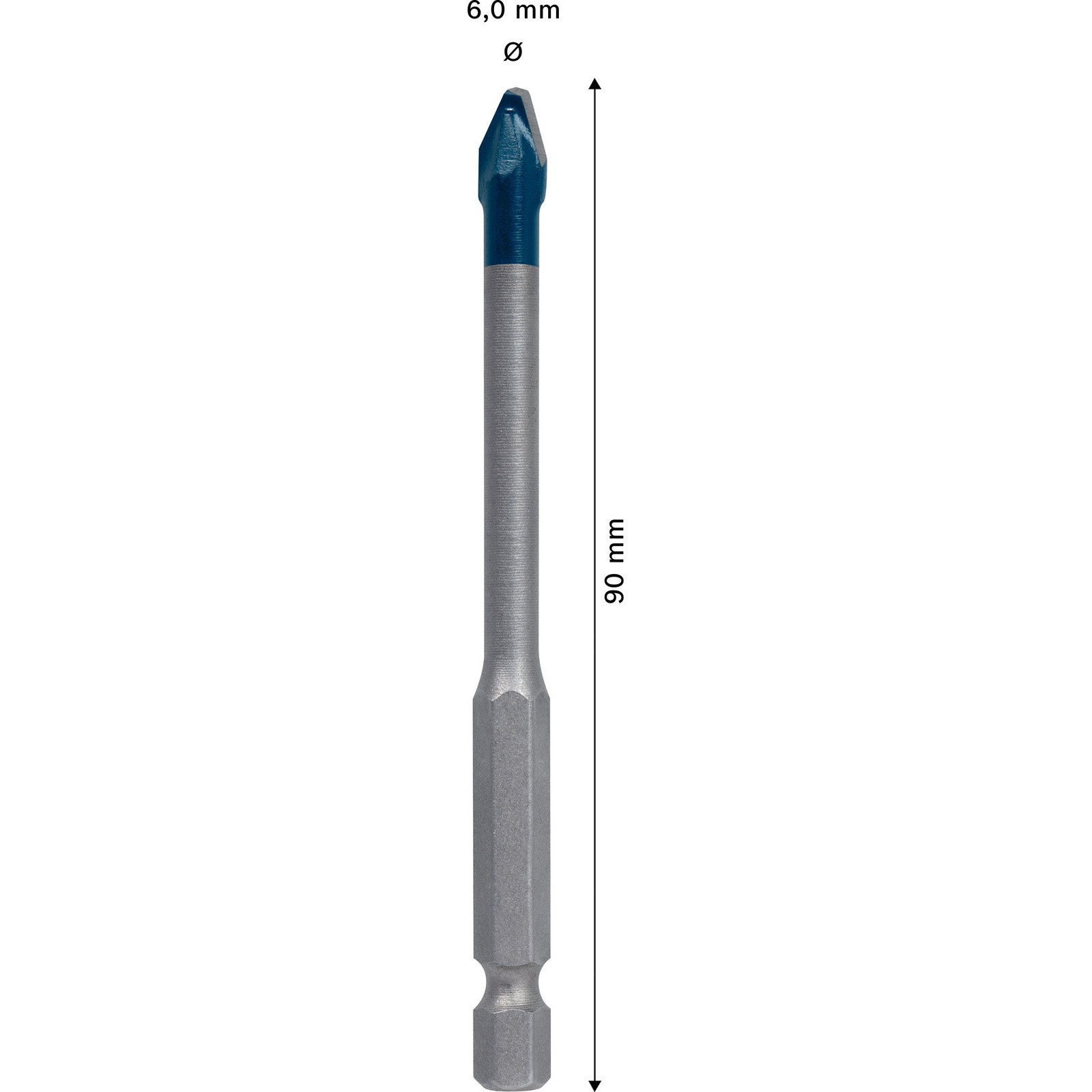 Bosch EXPERT HEX-9 Foret HardCeramic, pour perceuses à rotation et à percussion