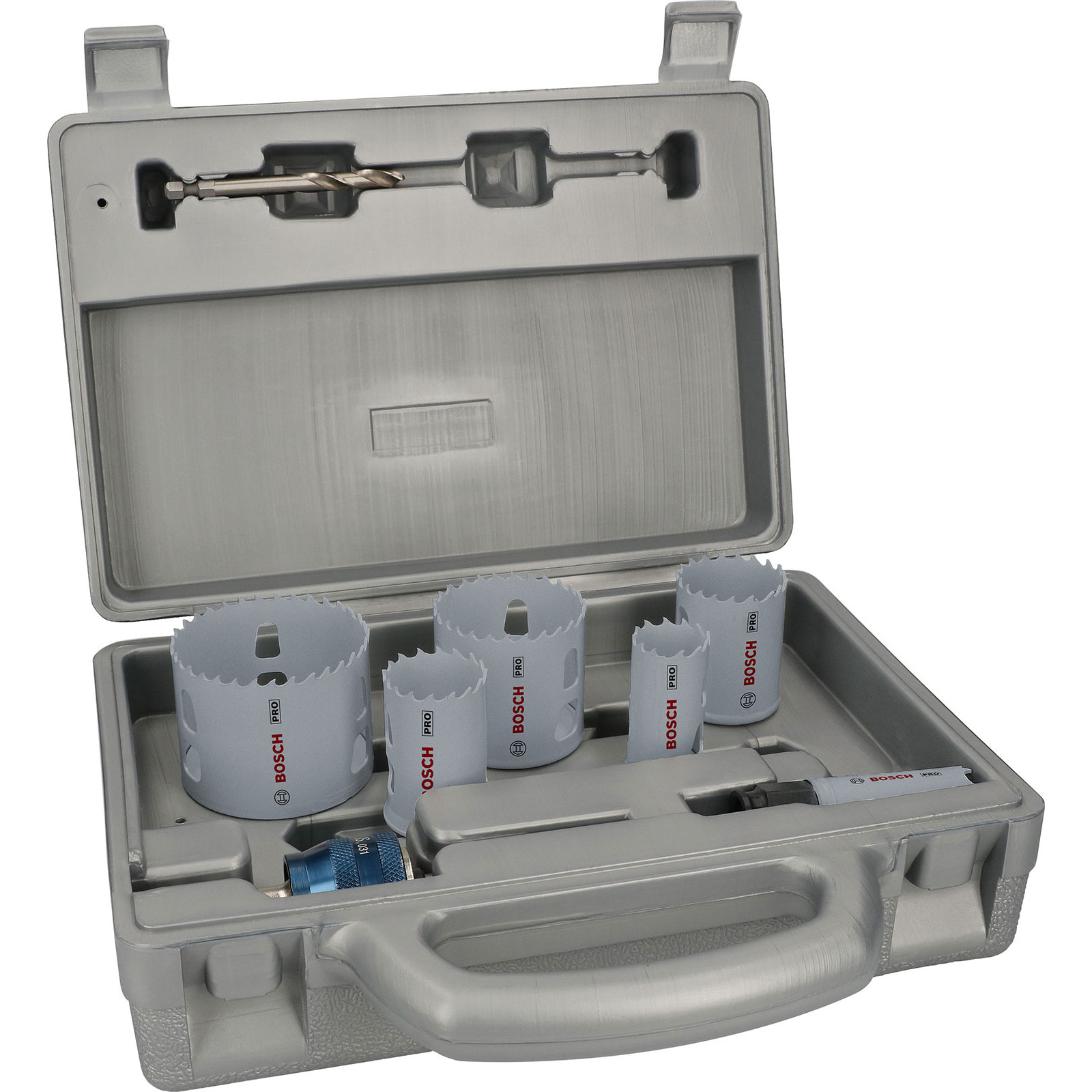 Bosch PRO Foret de scie Multi Matériau PC Plus, diamètres 20, 25, 64 mm, 9 pièces