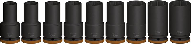 Jeu de douilles profondes Bosch PRO Impact, 3/4", 9 pièces — lot de 9 pièces