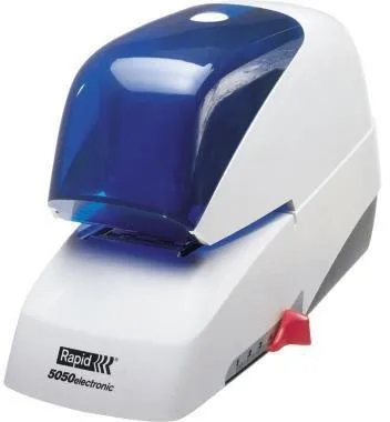 Agrafeuse électrique Rapid 5050e (modèle 20993210) - Blanc/bleu
