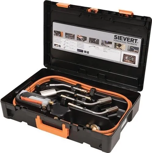 Kit chalumeau à rétracter Sievert Promatic en coffret 9 pièces Propane