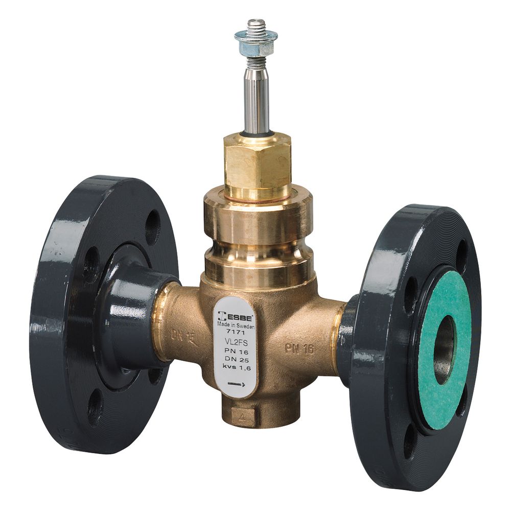 Esbe vanne 2 voies linéaire VLE325 pour raccordement à bride, DN 25, Kvs 4,0, PN 16, bronze
