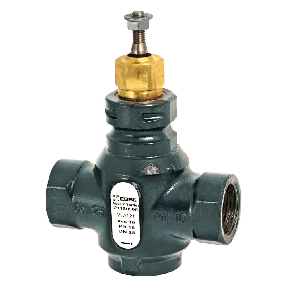 Vanne linéaire 2 voies Esbe VLA121 filetage intérieur, DN 40, Kvs 25, PN 16, Rp 1 1/2", fonte grise
