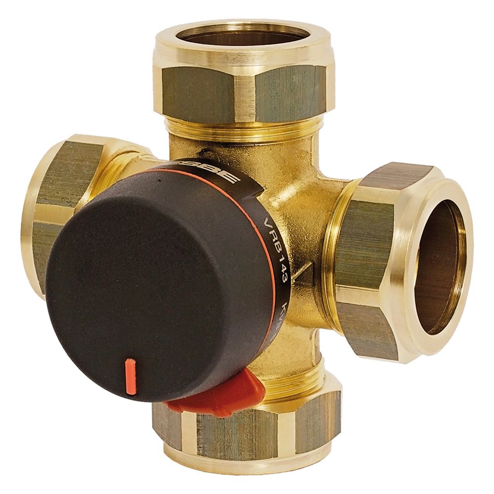 Mélangeur bivalent Esbe VRB143 raccord à sertir 28mm, DN 25, Kvs 6,3, laiton