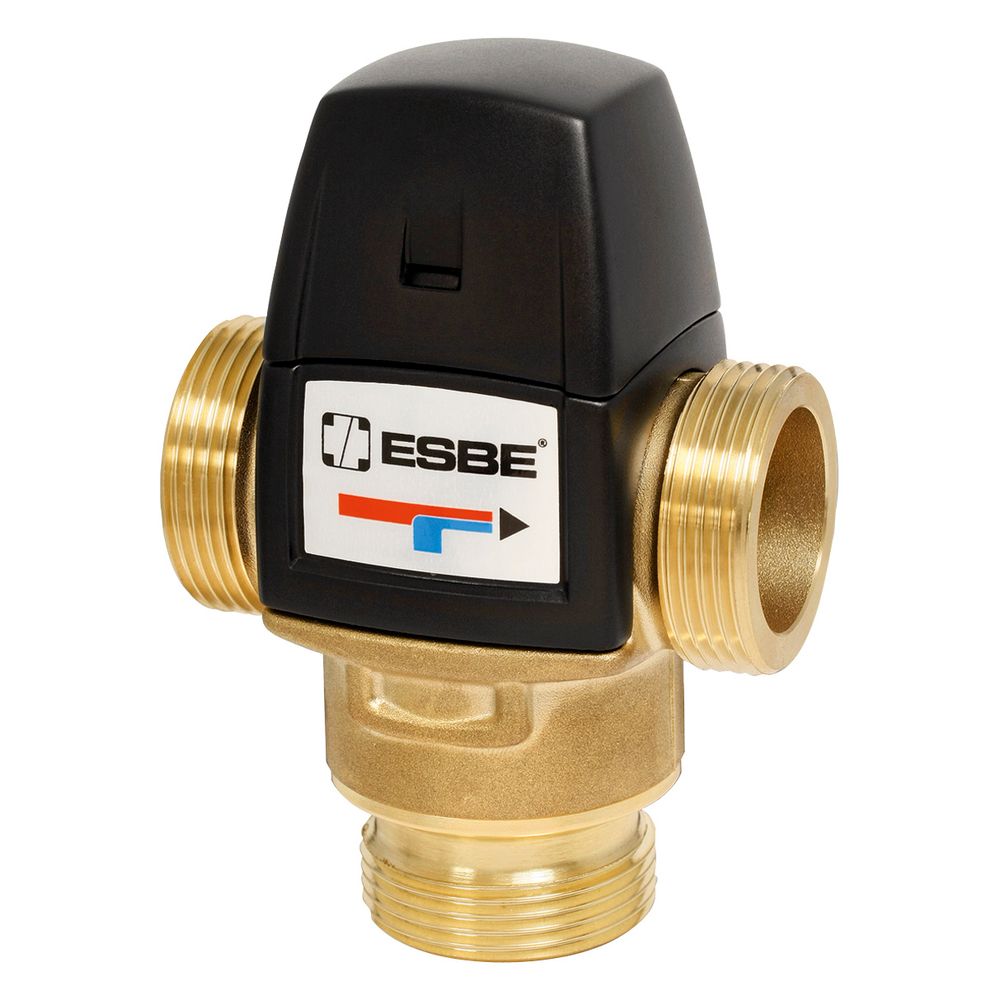 ESBE VTS522 Distributeur thermique solaire DN 25, Kvs 3,5, filetage extérieur G 1 1/4", 45-65°C