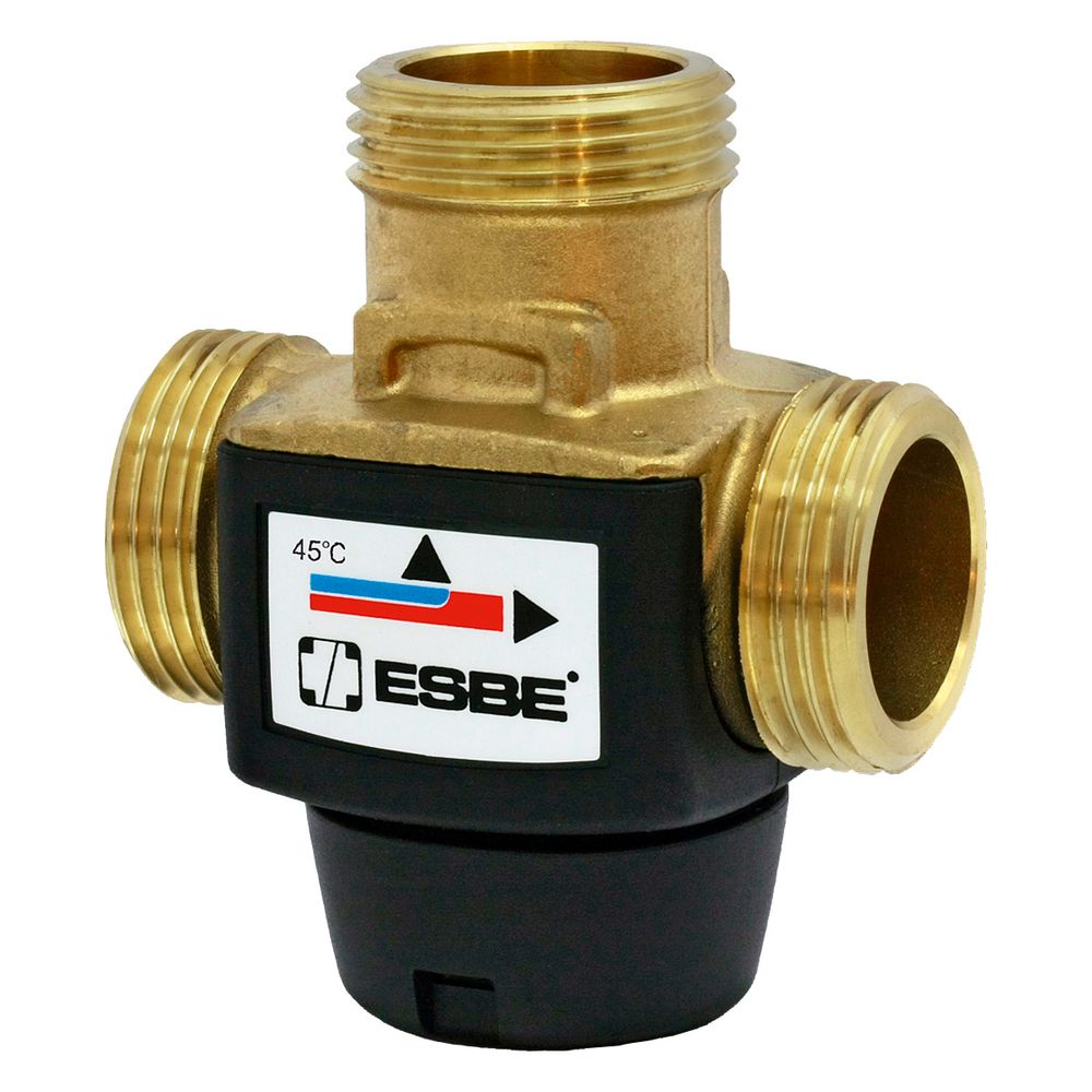 Vanille de zone ESBE VTD322, DN 20, filetage G 1", Kvs 3,6 m³/h, 60°, laiton, 31600300