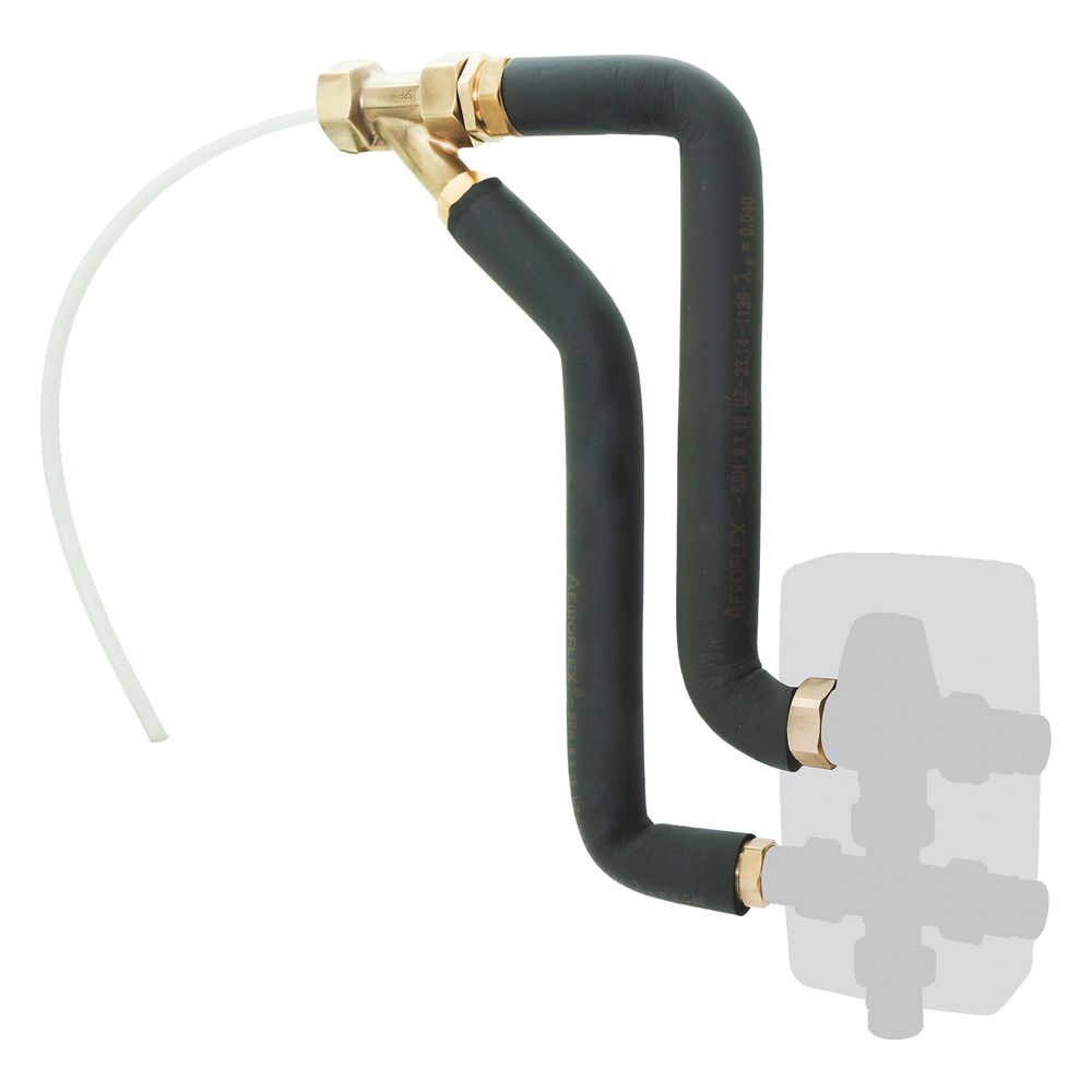 Kit de raccordement à lance Esbe VTR 801 pour VTR322, filetage intérieur Rp 1", 1500 mm/8 mm, laiton/acier inoxydable/PE-Xc