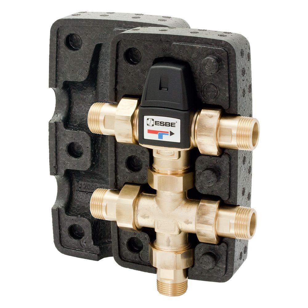 Esbe Kit de circulation VTR322, 45-65 °C, DN 20, Kvs 1,6 m³/h, R 3/4" AG, laiton