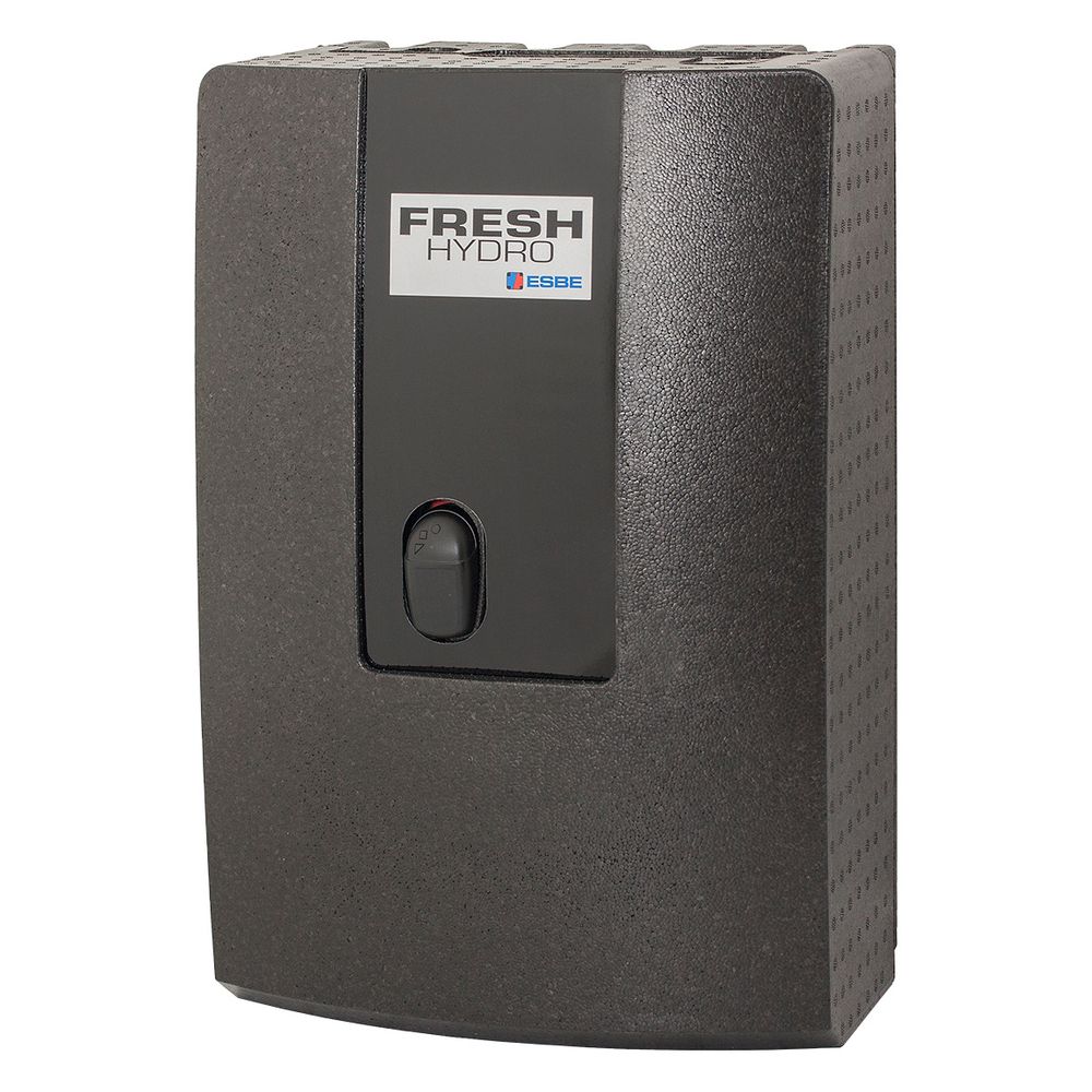 Station d'eau chaude sanitaire ESBE FSK101 Fresh Hydro, 40 l/min, 600x400x304 mm, filetage G 1" intérieur, 230 V