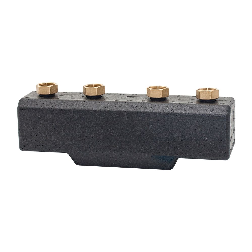 Collecteur ESBE GMA321, 2 voies 90 mm, PN 4, acier, noir, référence 66000500