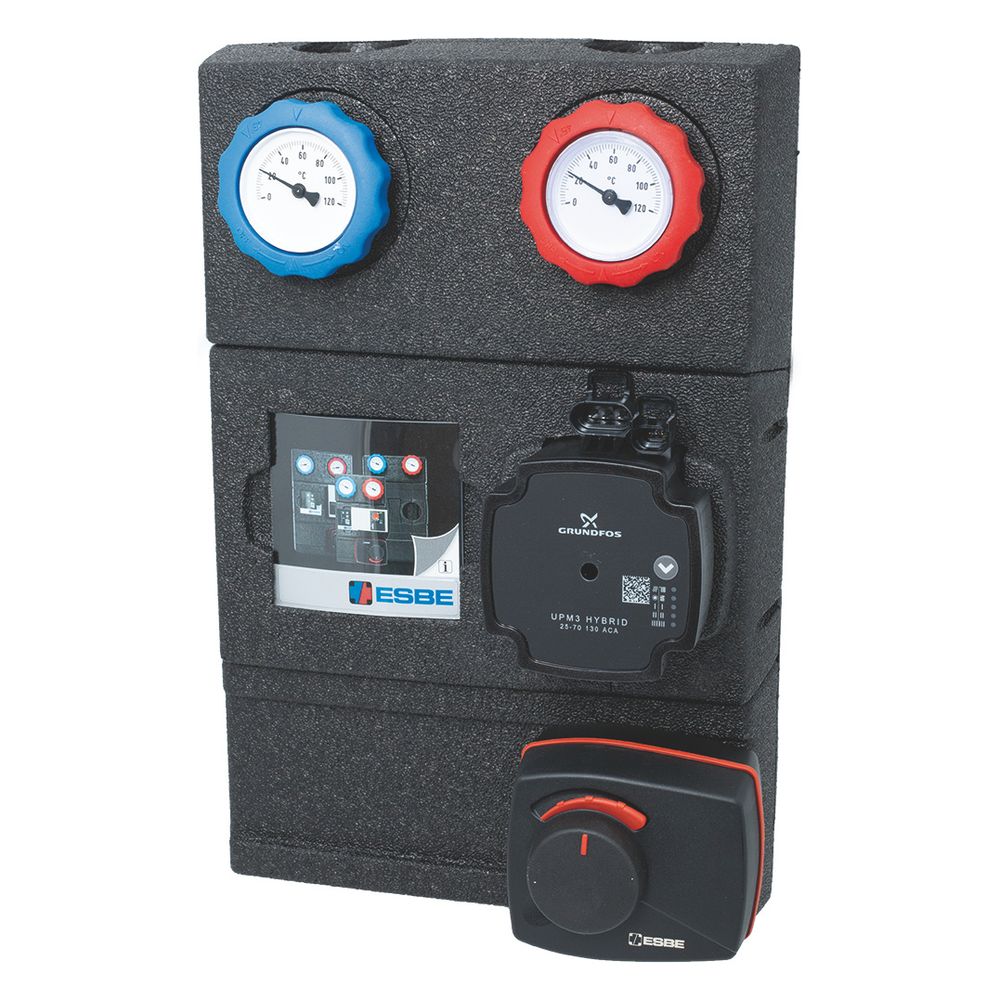 Groupe pompe Esbe GRA212 DN 32, 230V, Grundfos UPM3 AUTO 25-70, laiton/acier