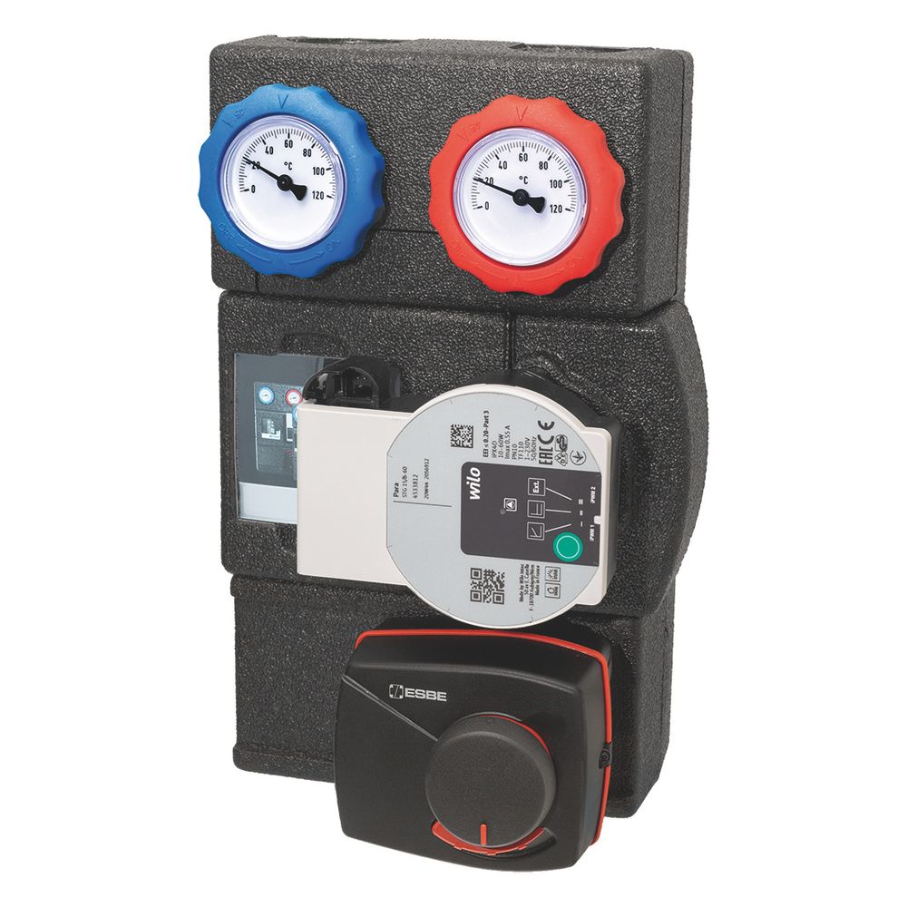 Groupe de pompes Esbe GRA311, DN 20, 230V, 8m Wilo, 301x190x154mm, laiton/acier