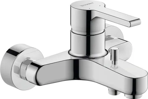 Duravit B.2 Mitigeur monocommande pour baignoire à poser, chromé, 19 l/min, raccords S 1/2", entraxe 150 mm ± 20 mm, clapet de commutation, RV