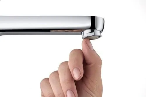 Duravit B.2 Robinet de lavabo chromé, 5,5 l/min, portée 87 mm, hauteur 142 mm, régulateur de jet, sans garniture d'évacuation à tige de traction