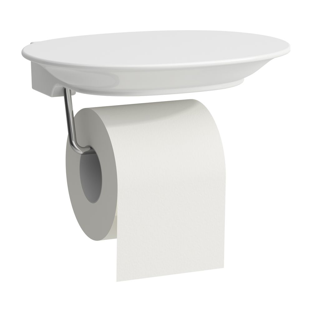 Porte-rouleau de papier toilette Laufen The New Classic, céramique saphir blanc mat