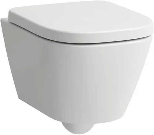 Laufen Set WC suspendu Tiefspül-WC Meda 540x360mm, Advanced, fixation verte, chasse silencieuse, abattant soft-close, compact, blanc mat