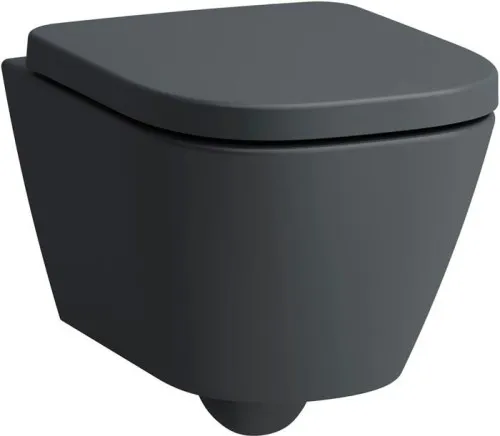 Laufen WC suspendu à chasse d'eau profonde Meda 540x360mm, Advanced, fixation silencieuse, Absenka., compact, Graphite mat