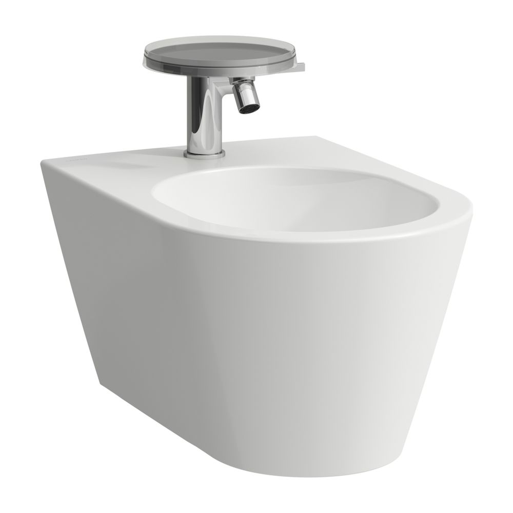 Laufen Bidet mural Kartell 545x370mm, avec 1 trou de robinet, sans trou latéral pour raccordement d'eau, LCC Blanc