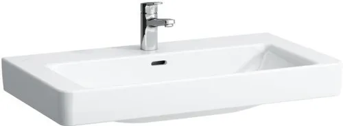 Laufen Lavabo Pro S 465x850x175 mm, avec 3 trous de robinetterie et trop-plein, Blanc