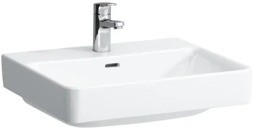 Laufen Lavabo d'angle PRO S 465x550x175 mm, avec 3 trous de robinet, trop-plein, blanc