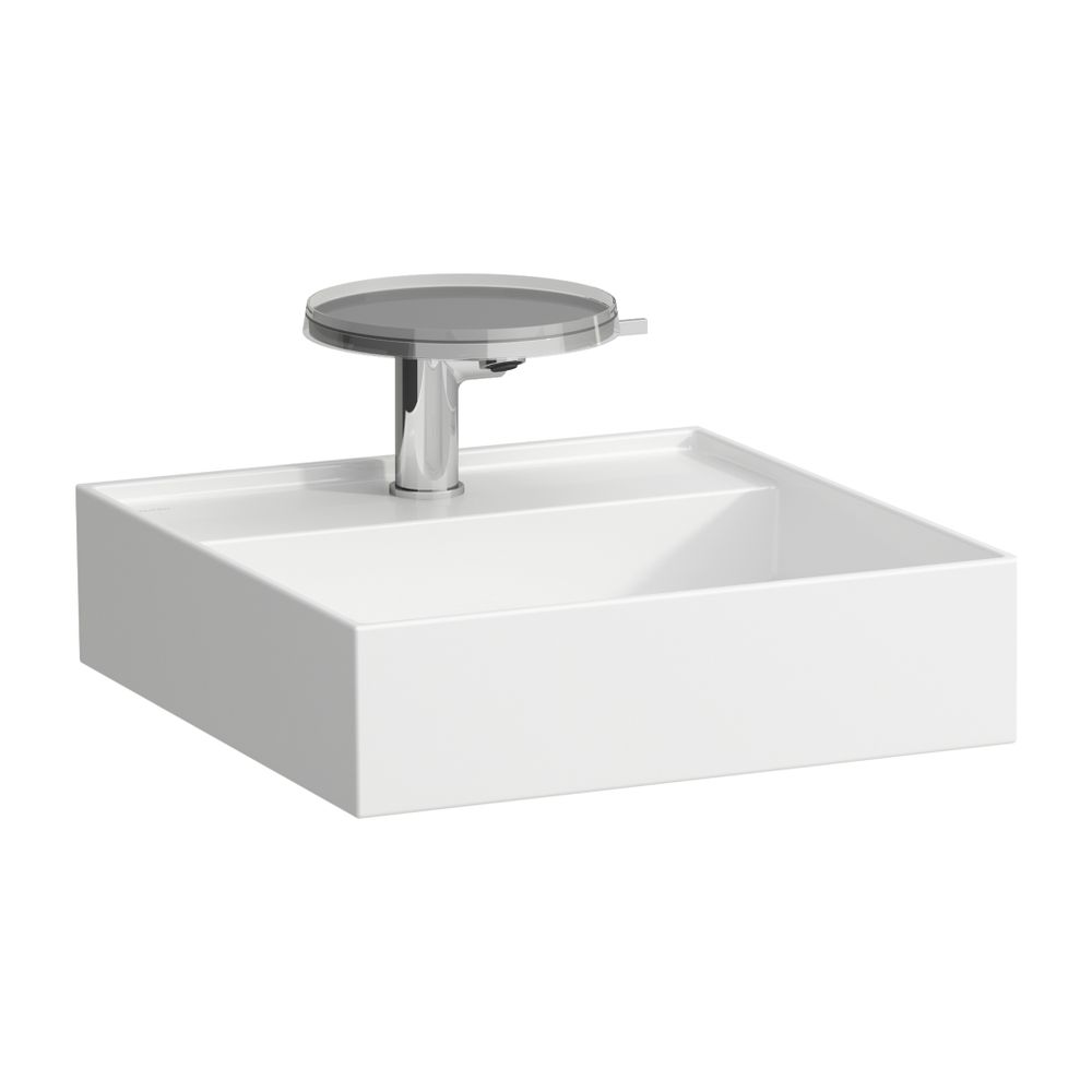 Lavabo Laufen Kartell 460x460x150 mm, avec 1 trou de robinet, sans trop-plein, blanc