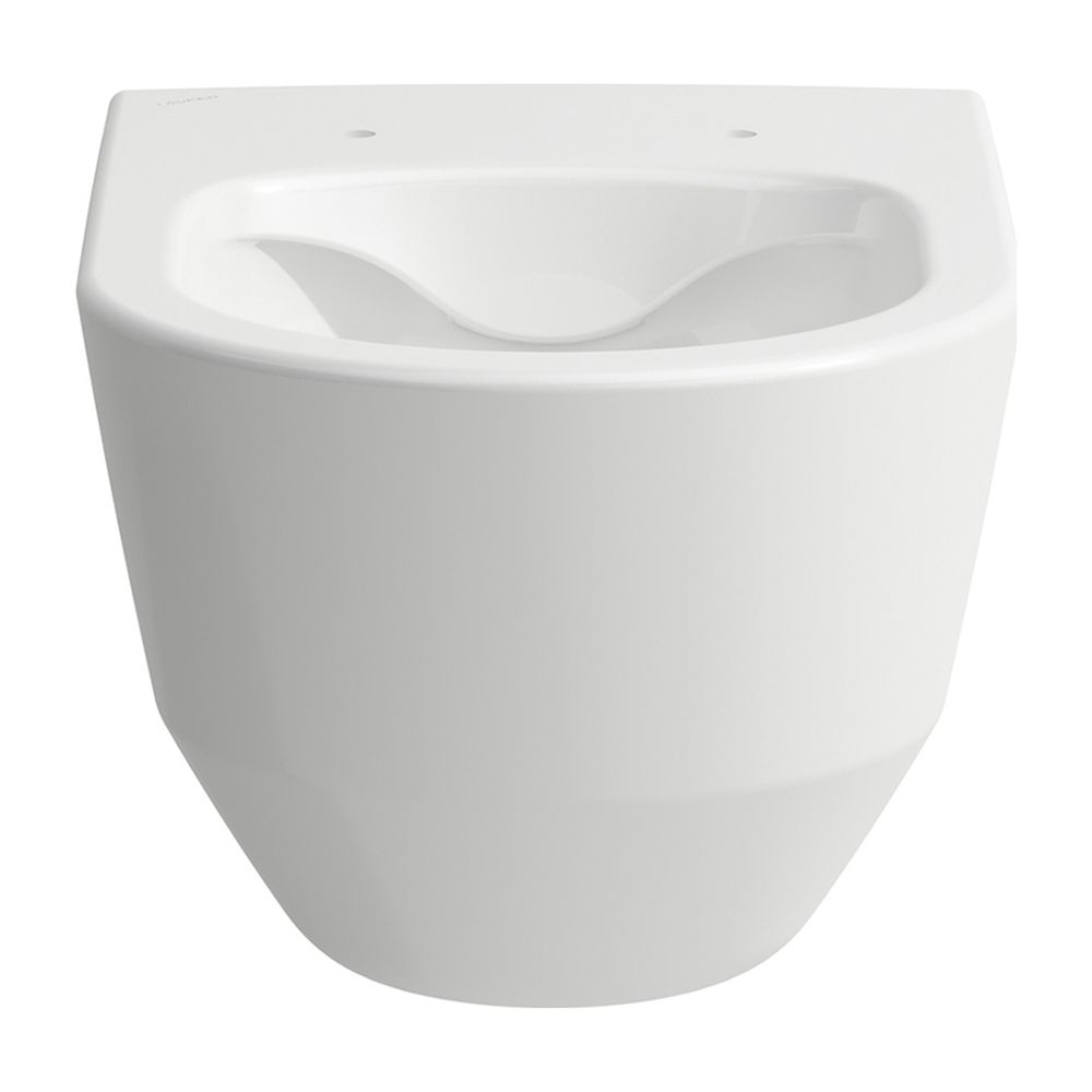 WC suspendu Laufen Pro 530x360mm à chasse d'eau profonde, sans rebord, fixation ouverte, niches, LCC Blanc