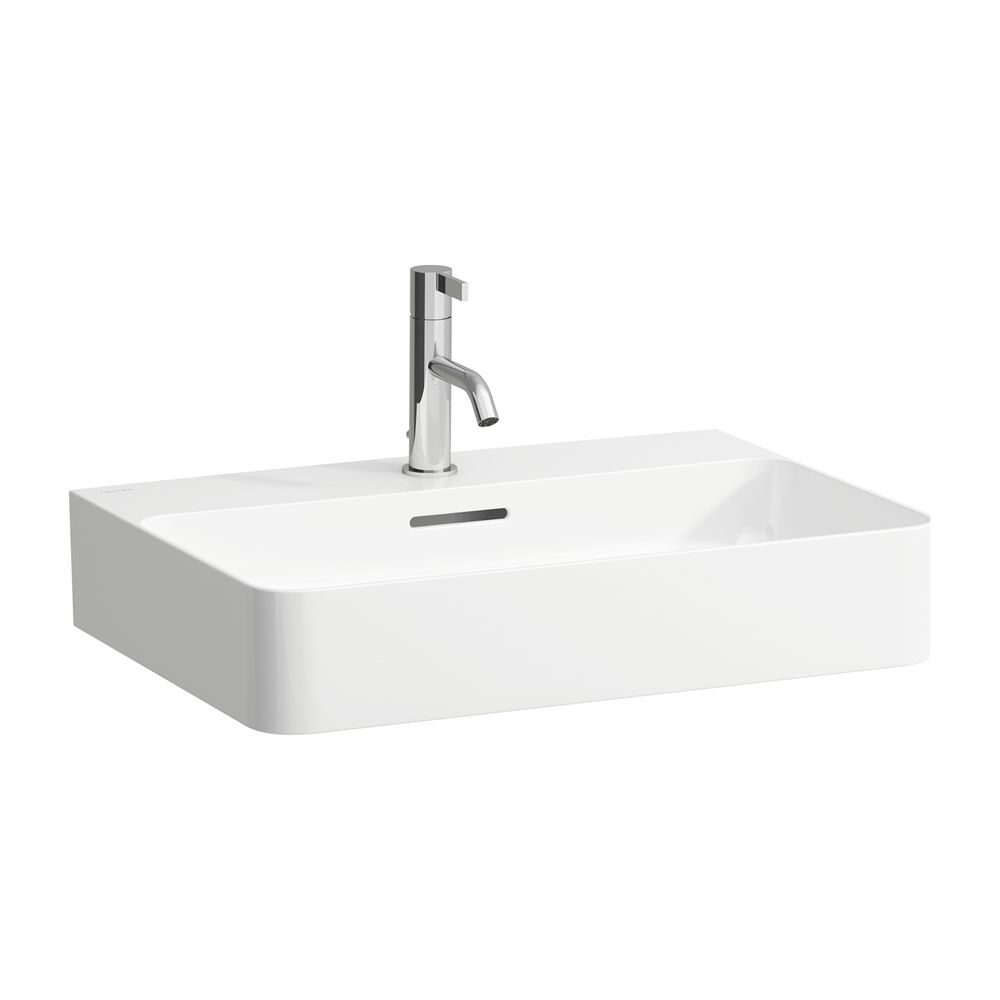 Laufen Lavabo Val 420x600x155 mm, avec 1 trou de robinetterie et trop-plein, LCC blanc