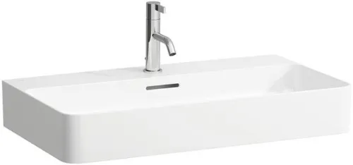 Laufen Lavabo Val 420x750x155 mm, avec 3 trous de robinetterie et trop-plein, blanc