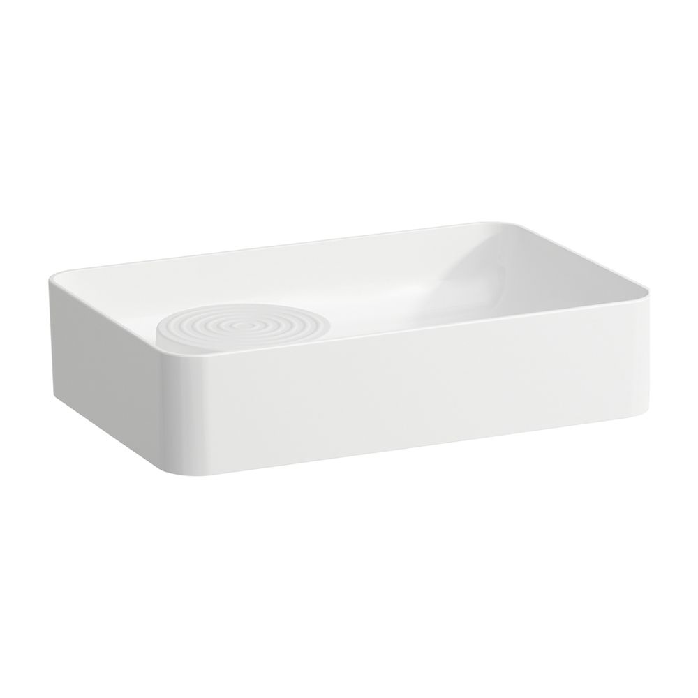Laufen Waschtisch-Schale Val 360x550x145mm, sans trou de robinet, avec trop-plein et zone semi-sèche, Blanc