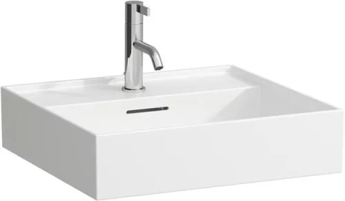 Laufen Lavabo Kartell 460x500x145 mm, avec 1 trou de robinetterie et trop-plein, blanc LCC