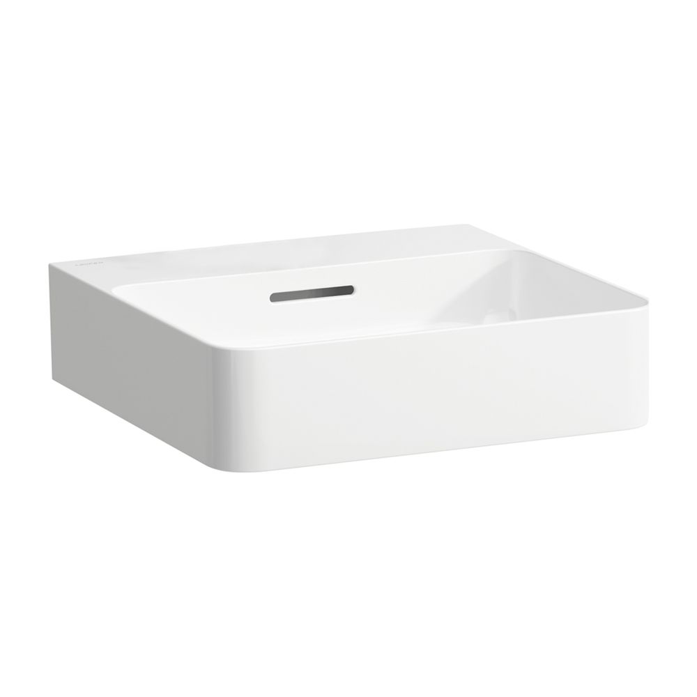 Lavabo encastrable LAUFEN Val 420x450x155 mm, sans trou de robinet, avec trop-plein, blanc mat