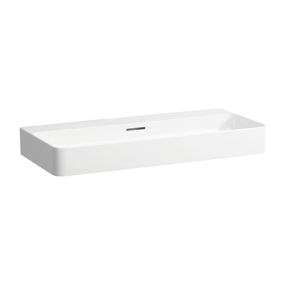Laufen Lavabo d'angle Val 420x950x155 mm, sans trou de robinet, avec trop-plein, blanc mat