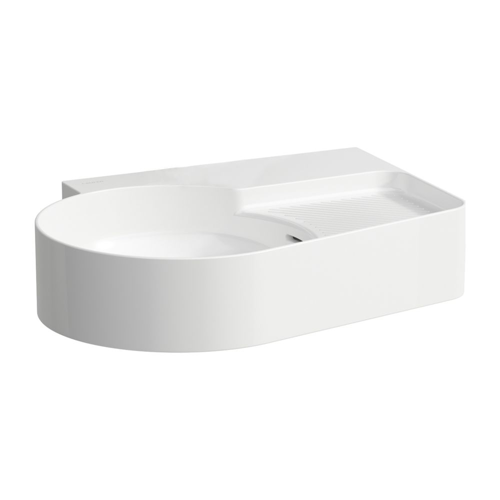 Laufen Lavabo mural Val 400x530x155mm, sans trou de robinet, avec trop-plein, semi-sec à droite, Blanc