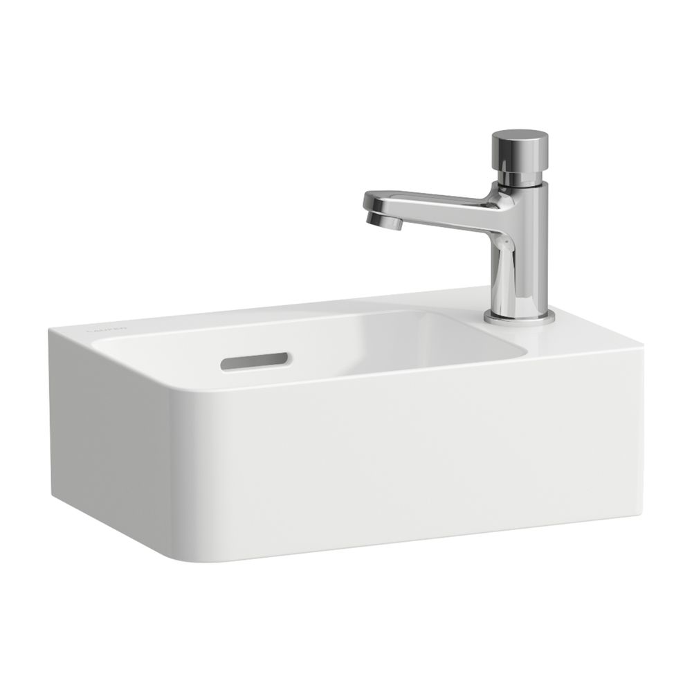 Laufen Lavabo VAL 220x340x135mm, avec trou de robinet à droite, trop-plein, blanc