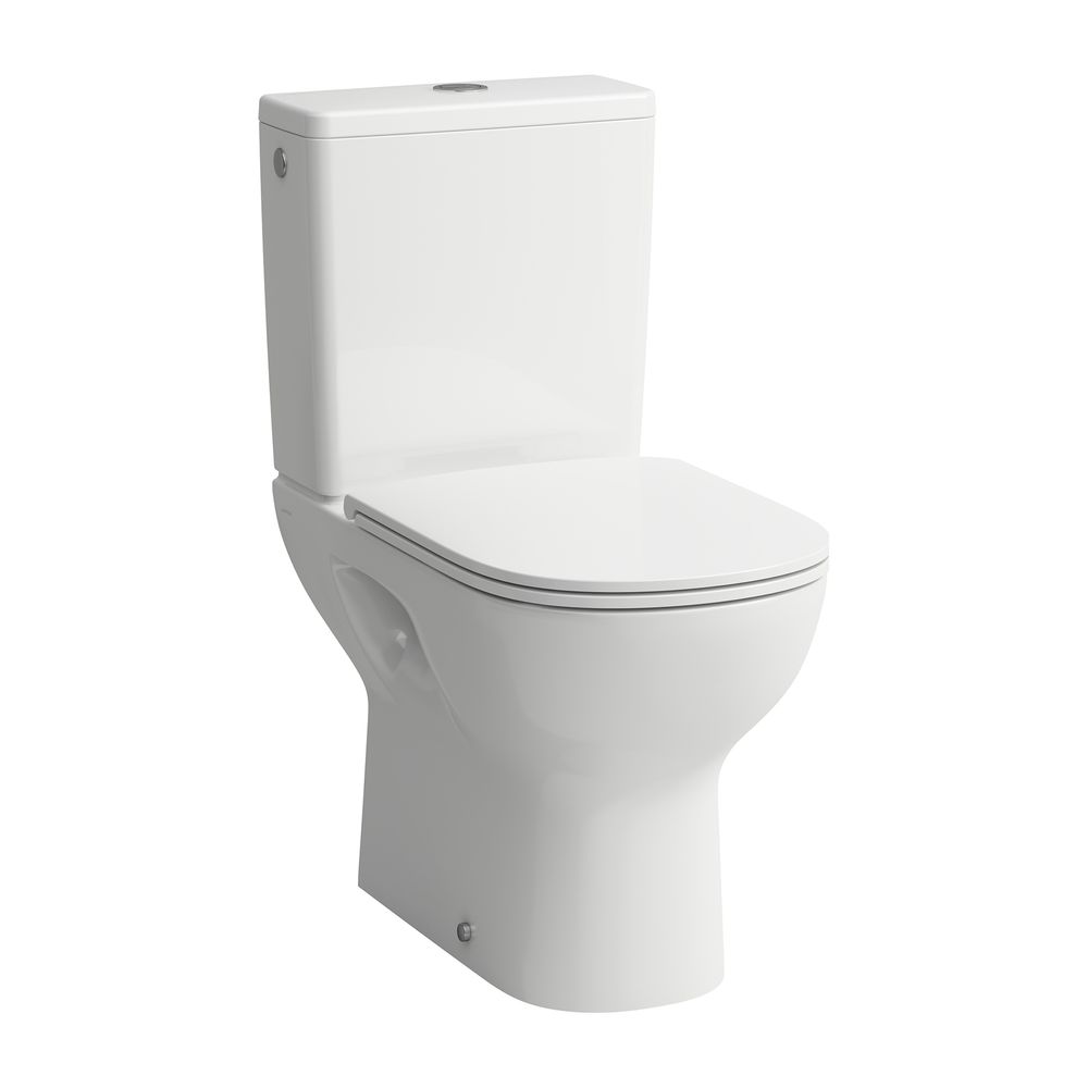 WC suspendu Tiefspül de Laufen Lua, 650x360x420 mm, sans rebord de chasse, sortie verticale, blanc