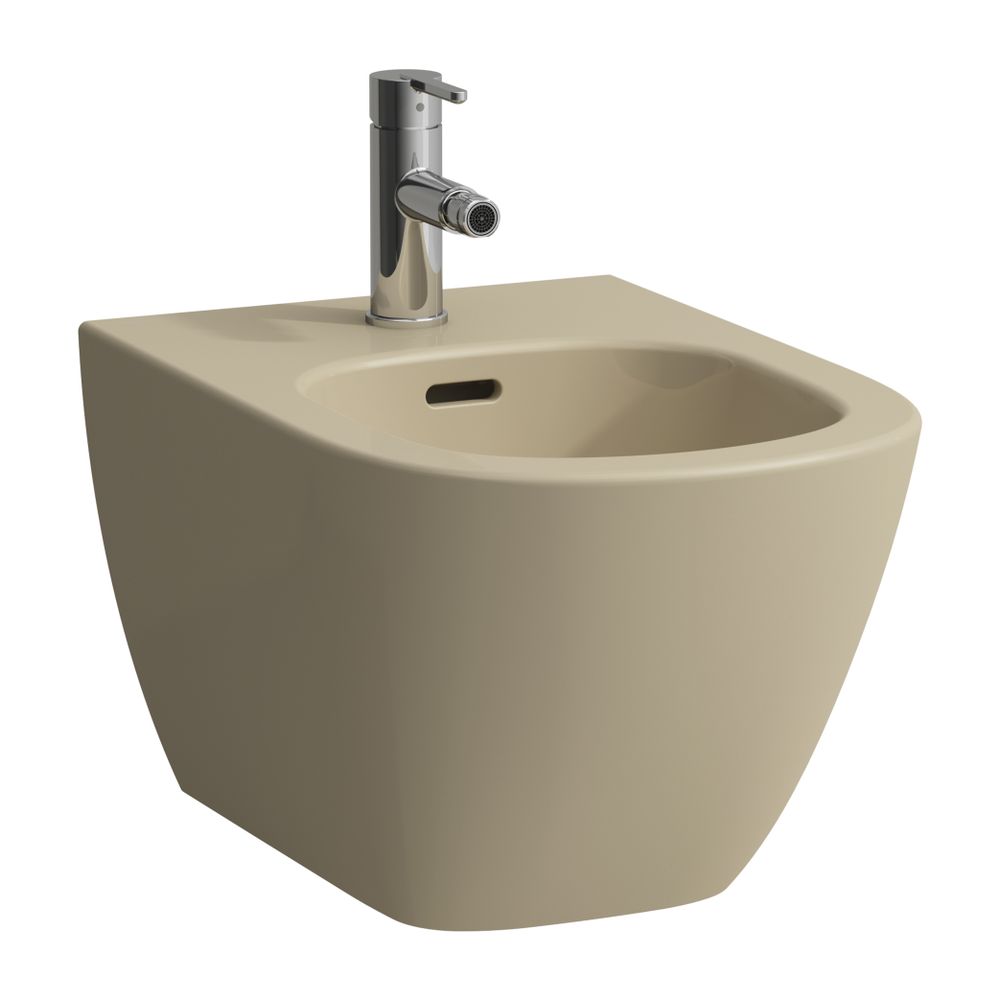 Laufen Bidet mural Lua 520x360 mm, avec trou de robinet et trop-plein, sans trou latéral pour raccordement d'eau, Bahamabeige