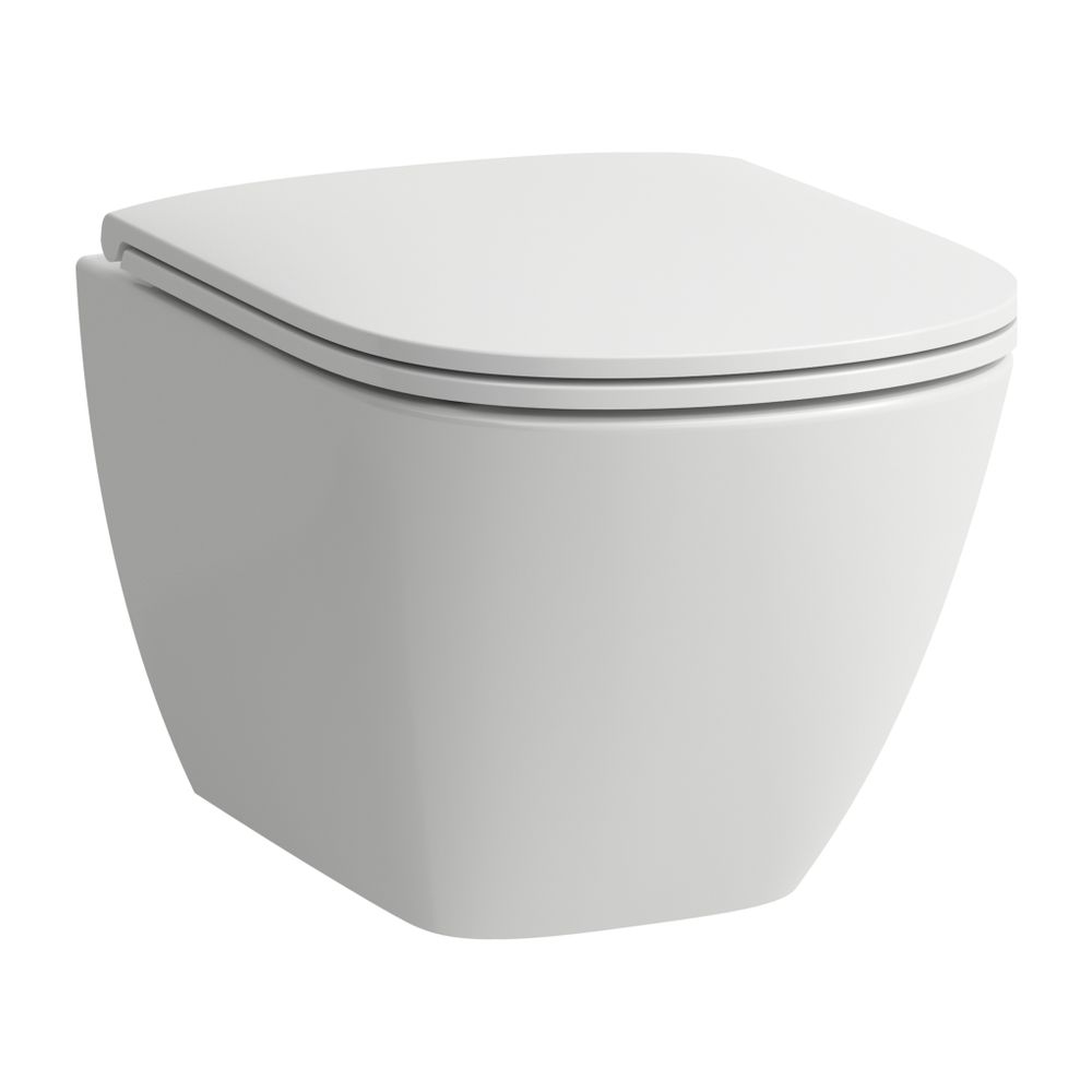 Laufen WC suspendu à chasse d'eau profonde Lua 490x360mm, sans rebord, version courte, fixation dissimulée, blanc LCC