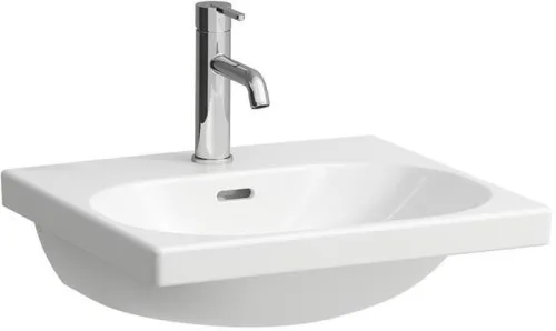 Lave-main LAUFEN Lua 460x500x180 mm, sans trou de robinetterie, avec trop-plein, Blanc (revêtement LCC)