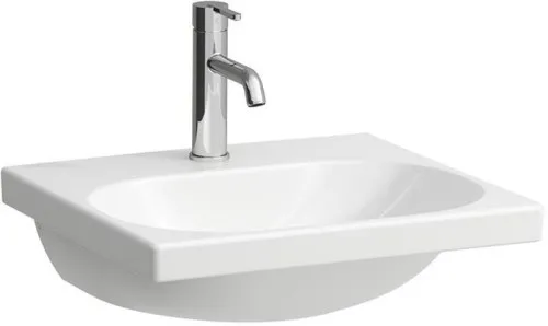 Laufen Lavabo Lua 460x500x180 mm, avec 1 trou de robinetterie, sans trop-plein, canal de trop-plein fermé en bas, blanc