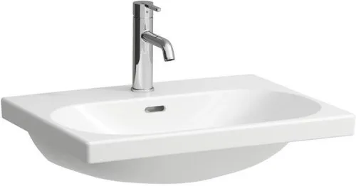 Lave-main LAUFEN Lua 460x600x180 mm, sans trou de robinetterie et sans trop-plein, canal de trop-plein fermé en bas, Blanc