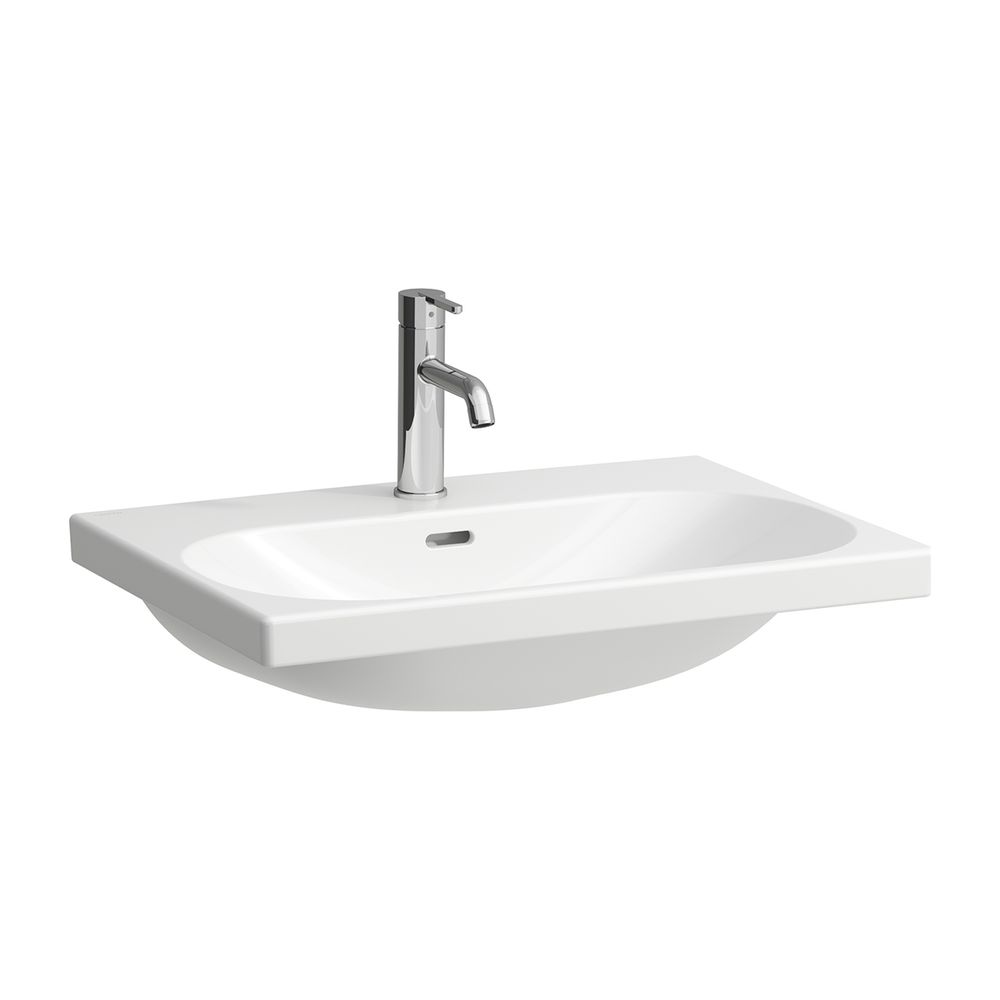 Laufen Lavabo sur colonne Lua 460x650x180mm, sans trou de robinetterie, avec trop-plein, Blanc
