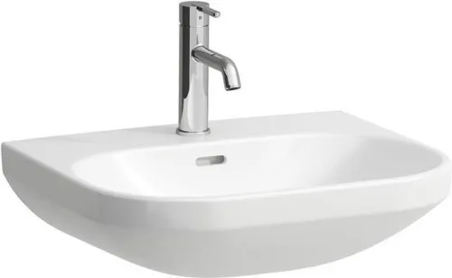 Lavabo Laufen LUA 55x46 cm sans trop-plein, canal de trop-plein fermé, sans trou de robinetterie, blanc