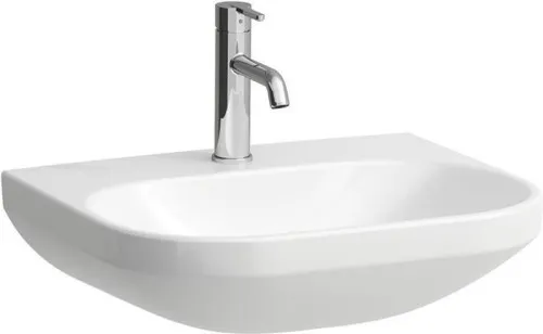 Lavabo Laufen LUA 55x46 cm sans trop-plein, canal de trop-plein fermé, 1 trou de robinetterie, blanc