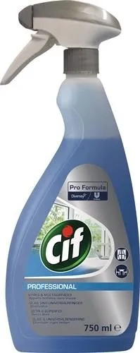 Cif Nettoyant professionnel pour fenêtres et surfaces 750 ml flacon pulvérisateur