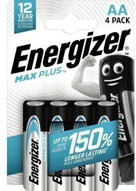 Pile Energizer Max Plus E303321800 AA LR6 4 pièces — lot de 4 pièces