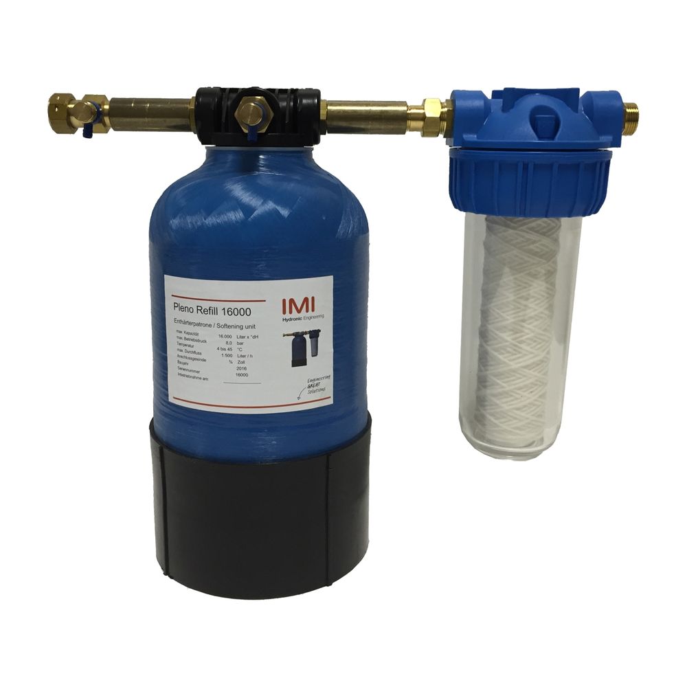 IMI Pneumatex Désalinisation complète avec filtre - Cartouche de recharge Demin 18000, entrée G 3/4", sortie G 3/4"