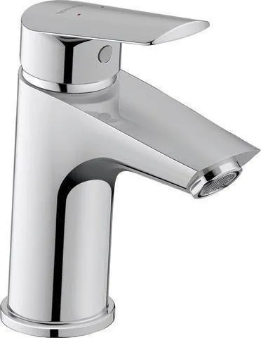 Duravit DU No.1 Mitigeur monocommande pour lavabo S M inusFlow, sans tige de traction, chromé HG