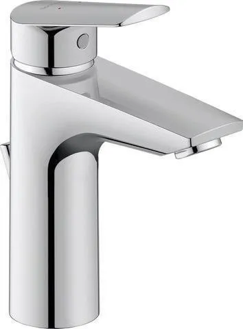 Duravit No.1 Mitigeur monocommande pour lavabo M MinusFlow, chromé, 3,5 l/min, levier, avec garniture, portée 106 mm, 184 mm