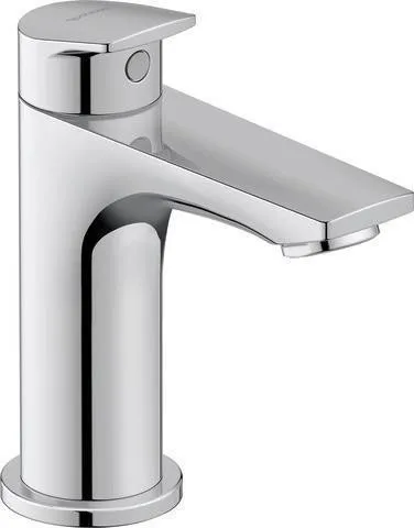 Duravit No.1 Robinet de sol chromé, 5,5 l/min, portée 90 mm, hauteur 132 mm, régulateur de jet, sans siphon à tige de traction